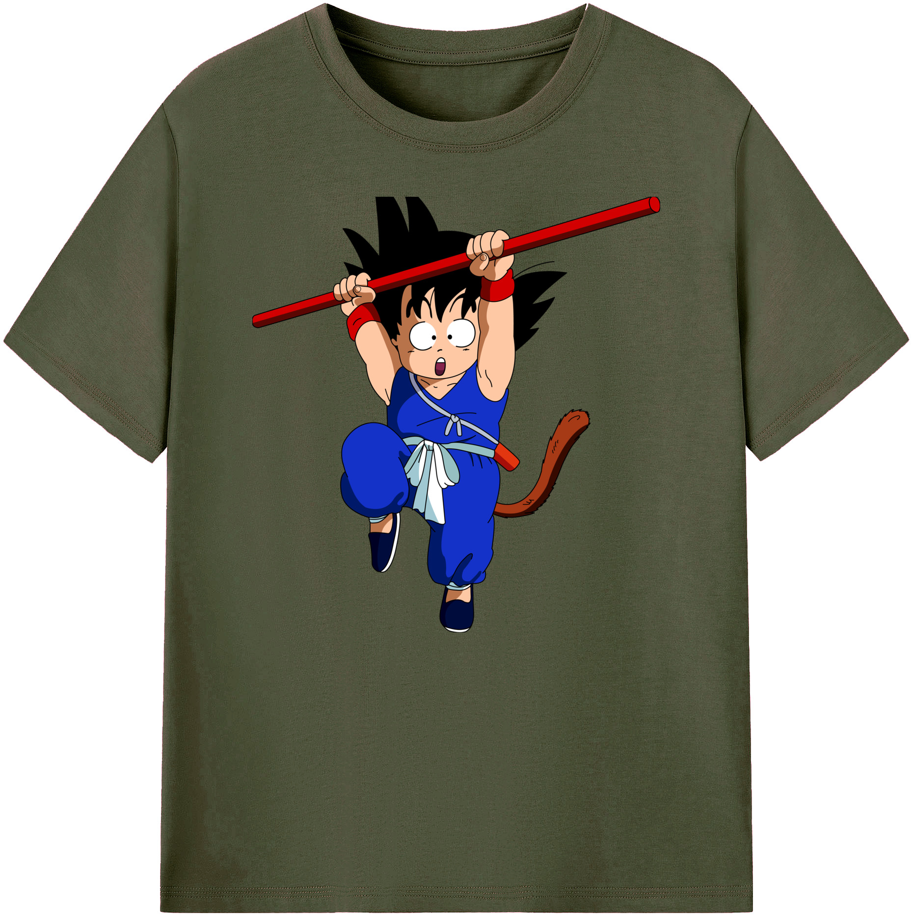 （画像用） ドラゴンボール 孫悟空（そん ごくう）Son Goku カカロット DRAGON BALL Kakarotto 綿100％ メンズ半袖Tシャツ｜肌触りやわらか＆通気性